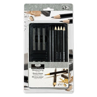 set pentru schite essentials intr o cutie de metal 13 piese ro rlgrset art2502