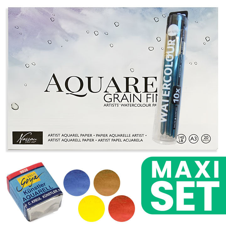 set pictura acuarela ro wqxaqarel