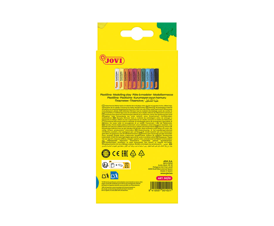 Set plastilină vegetală JOVI 10 x 15 g