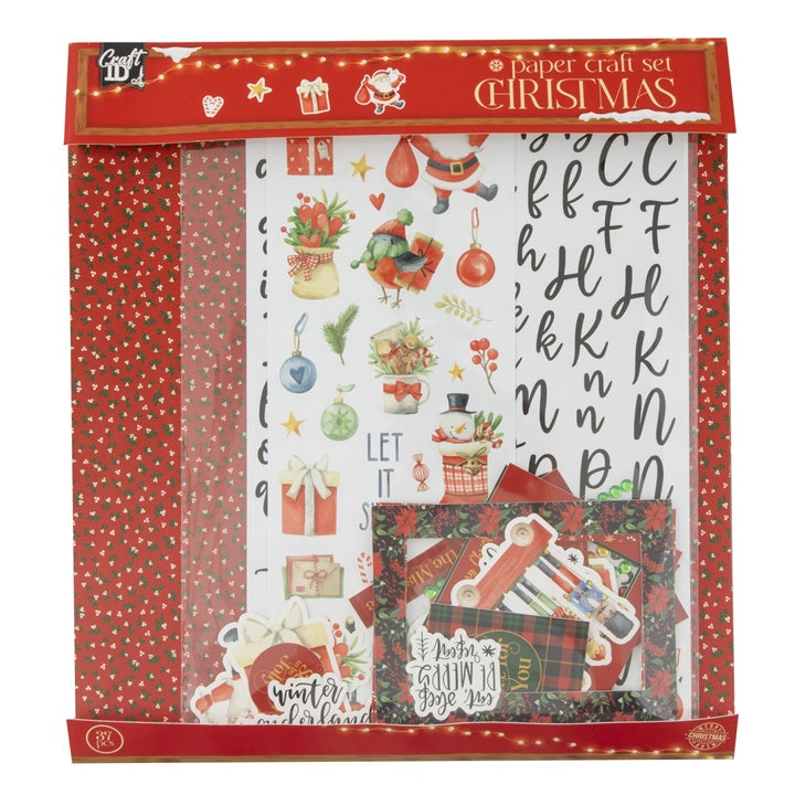 set scrapbooking de craciun in rosu ro rmscr8038gered