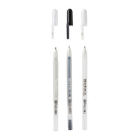 Set stilouri cu gel SAKURA Gelly / set 3 bucăți (transparent, negru, alb)