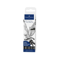 set stilouri faber castell comic black ro fbc267194