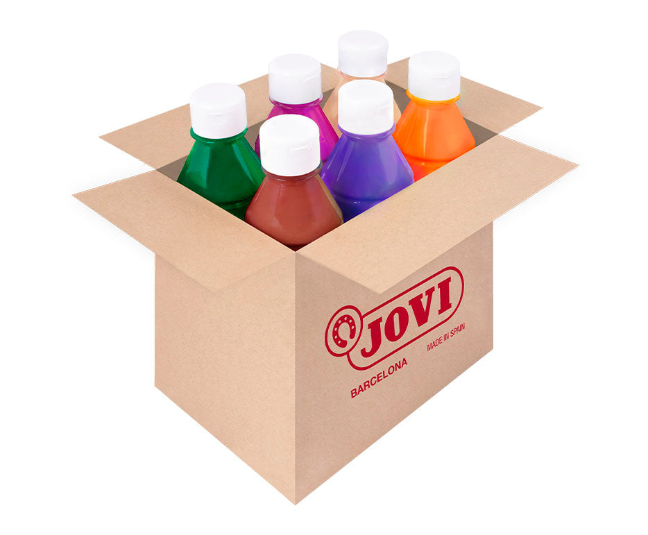 Set tempera lichidă JOVI Premium 6 x 250 ml – mix culori varianta B