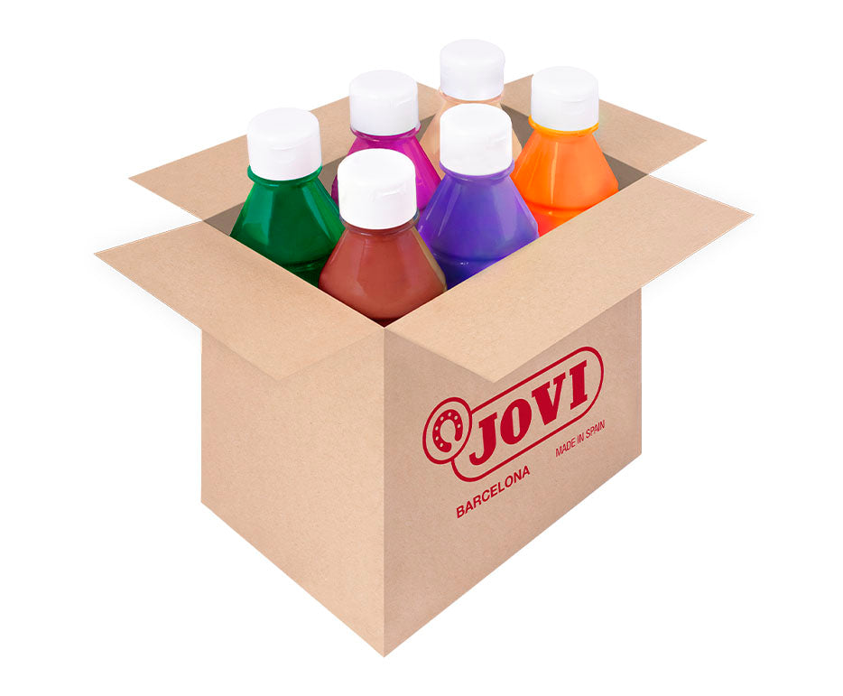 Set tempera lichidă JOVI Premium 6 x 250 ml – mix culori varianta B