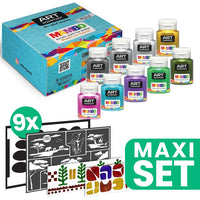 set vopsea textila metalica mambo 9 sabloane de design ethno ro wqxmxhmbm9x20