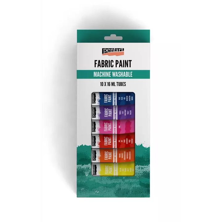 set vopsea textila pentart 10x16 ml ro pnt45123
