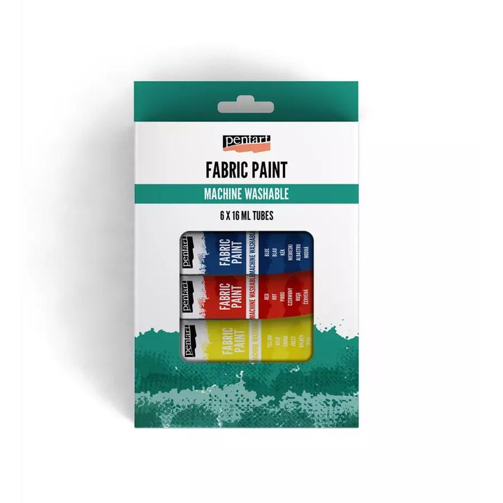 set vopsea textila pentart 6x16 ml ro pnt45122