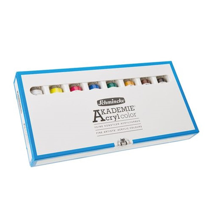 set vopsele acrilice in tuburi schmincke akademie 8 x 20 ml ro sch76008097