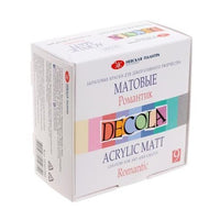 set vopsele acrilice mate decola 9x20 ml ro nvp1434118