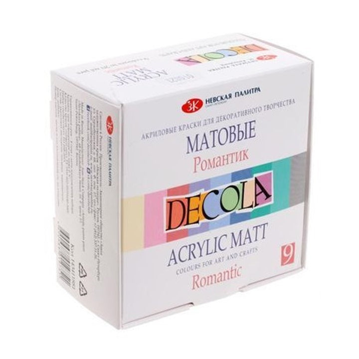 set vopsele acrilice mate decola 9x20 ml ro nvp1434118