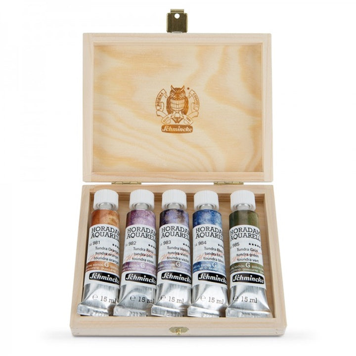 set vopsele de acuarela in tuburi schmincke super granulation 5x15ml ro sch74850097