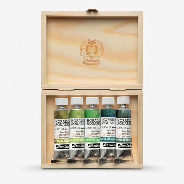 set vopsele de acuarela in tuburi schmincke super granulation 5x15ml ro sch74867097