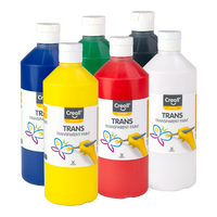 Set vopsele transparente Creall Trans, 6 × 500 ml