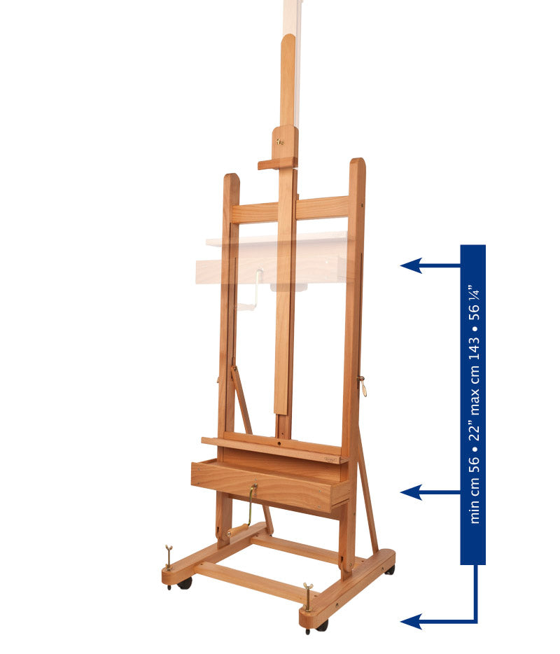 Șevalet de atelier MABEF H cu manivelă