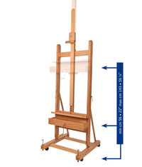 Șevalet de atelier MABEF H cu manivelă