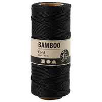 Sfoară de bambus răsucită-65 m - negru