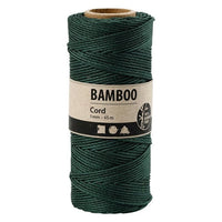 Sfoară de bambus răsucită-65 m - verde