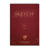 sketchbook pentru cu spirala 100 coli a4 a3 clairefontaine crem ro clr9664