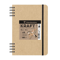 Skicovací blok kraft CLAIREFONTAINE 115 g/m² A5 – A4 - 80 file