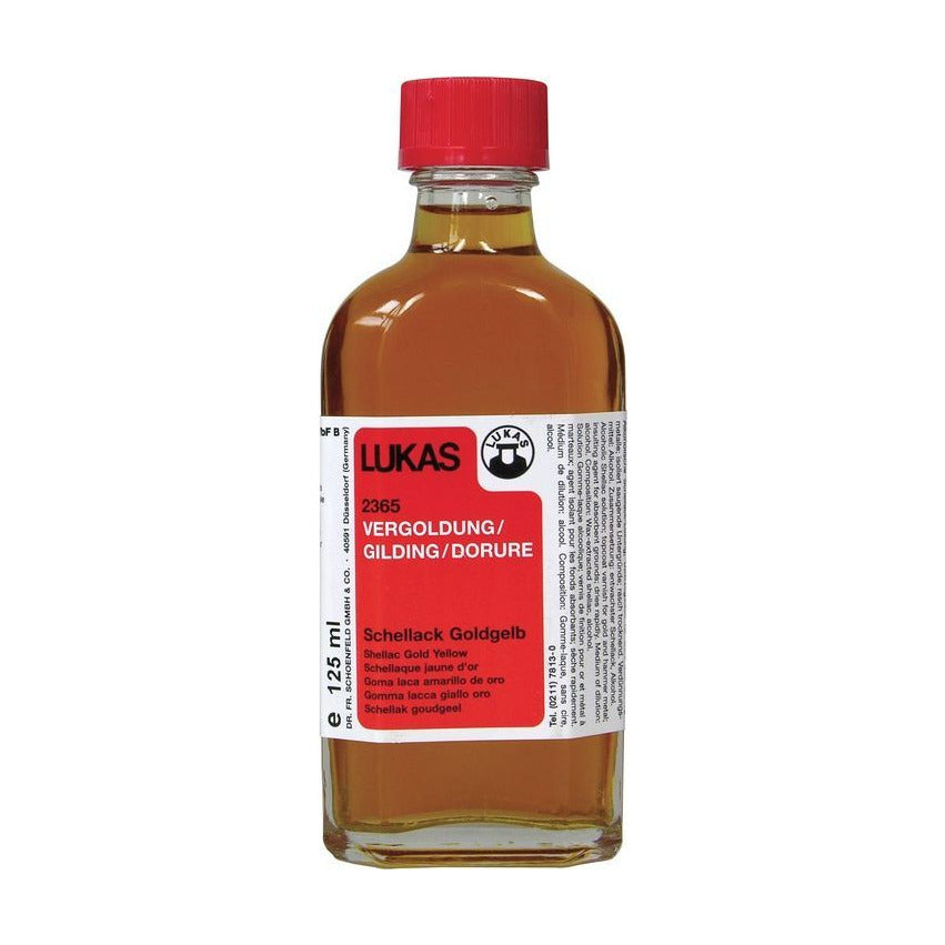 Soluție de șelac LUKAS galben auriu 125 ml