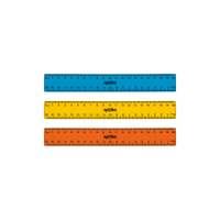 Riglă Spoko, 20 cm, culori asortate
