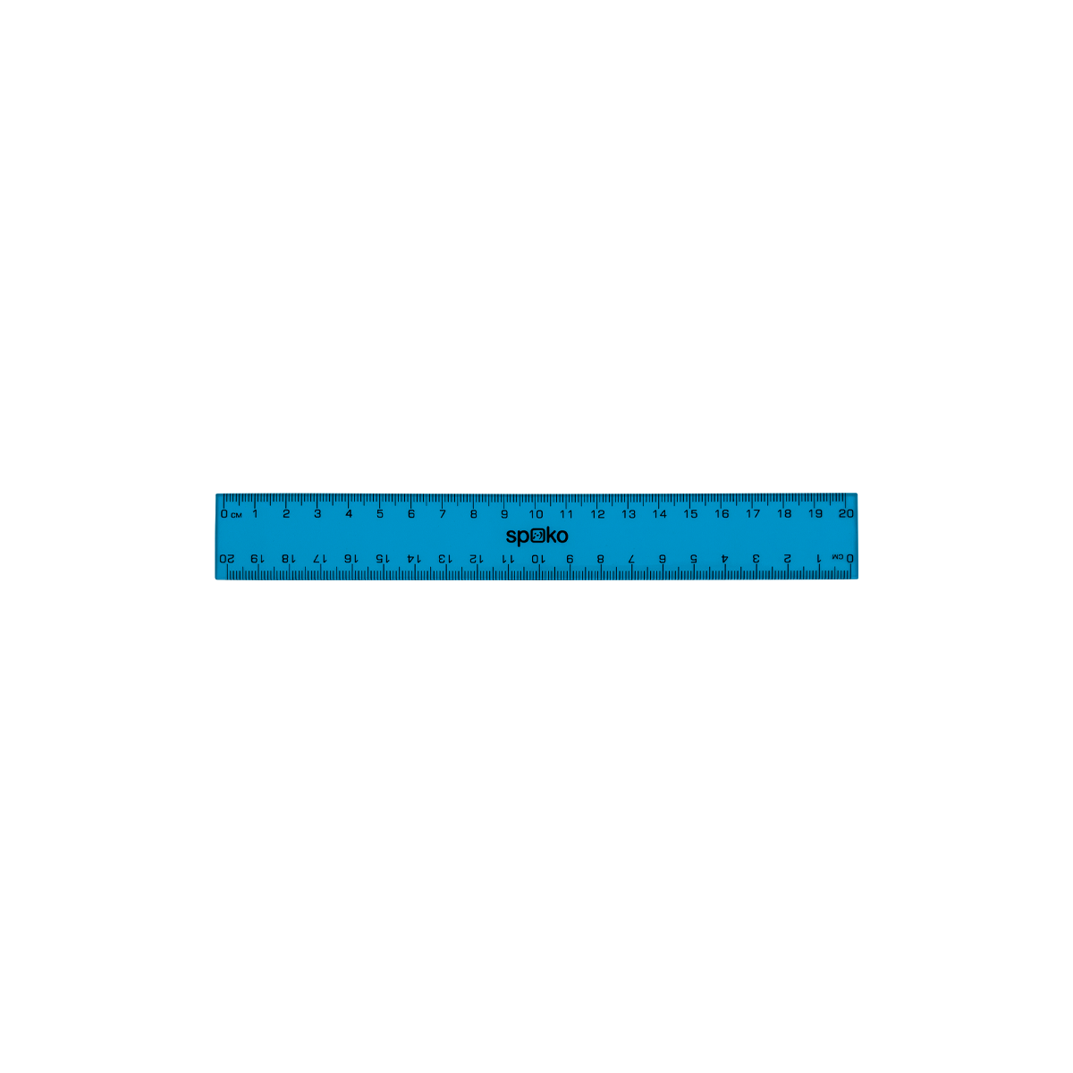Riglă Spoko, 20 cm, culori asortate