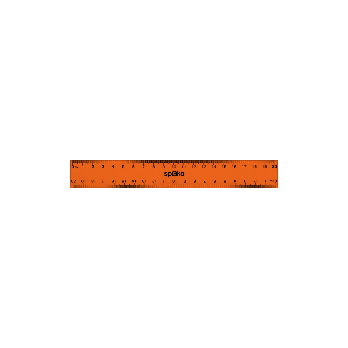 Riglă Spoko, 20 cm, culori asortate
