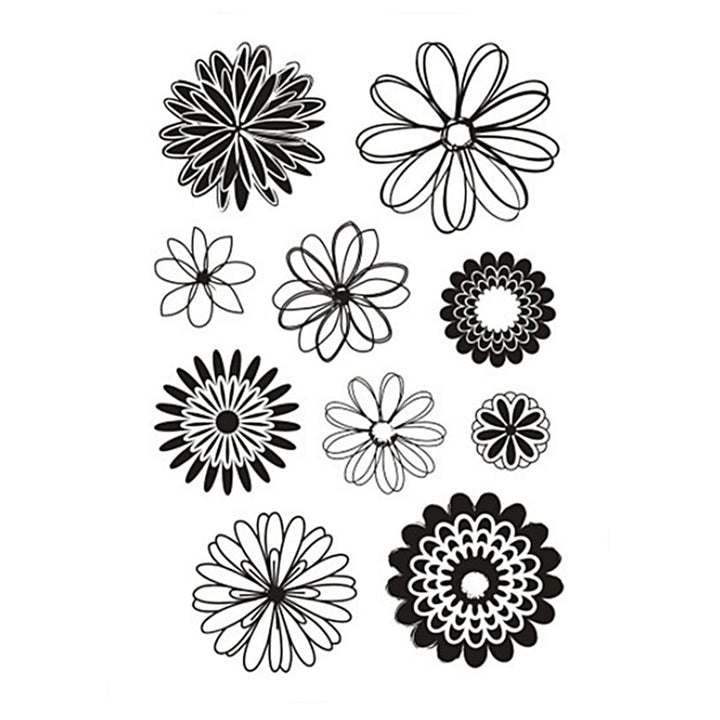 stampile transparente flori ro cch240015