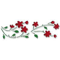 stencil xl creanga de flori 22x67 cm ro mxhb14005