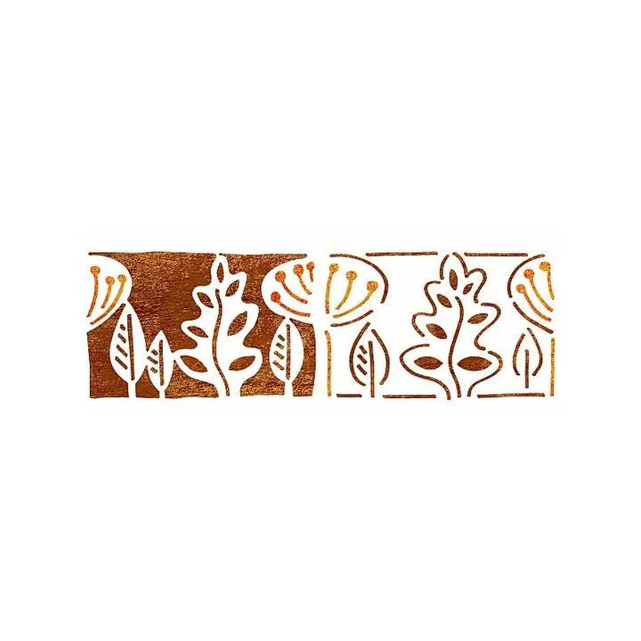 stencil xl frunze 22x67 cm ro mxhb14003