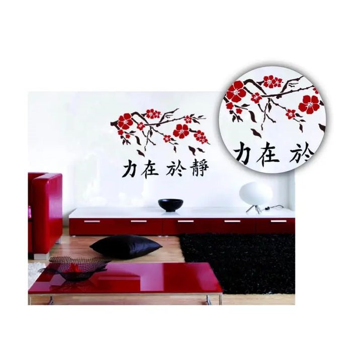 stencil xxl chineza in pace in 4 parti 100x70 cm ro mxhb6028