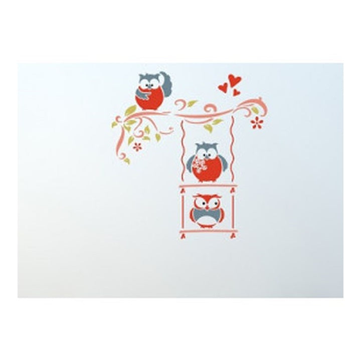 stencil xxl happy birds 3 piese 90x85 cm ro mxhb6037