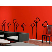 stencil xxl trandafiri tineri 7 piese 140x100 cm ro mxhb6002