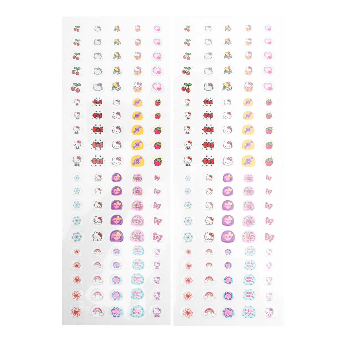 Stickere pentru unghii Colorino Hello Kitty, 200 buc., culori mixte