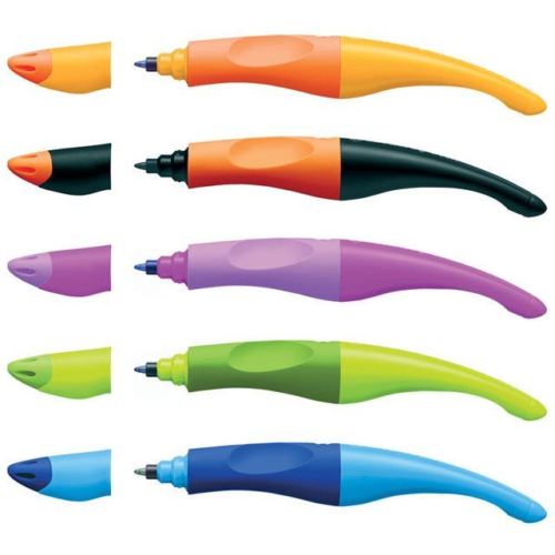 stilou stabilo easy pentru stangaci 3 cartuse ro stbb
