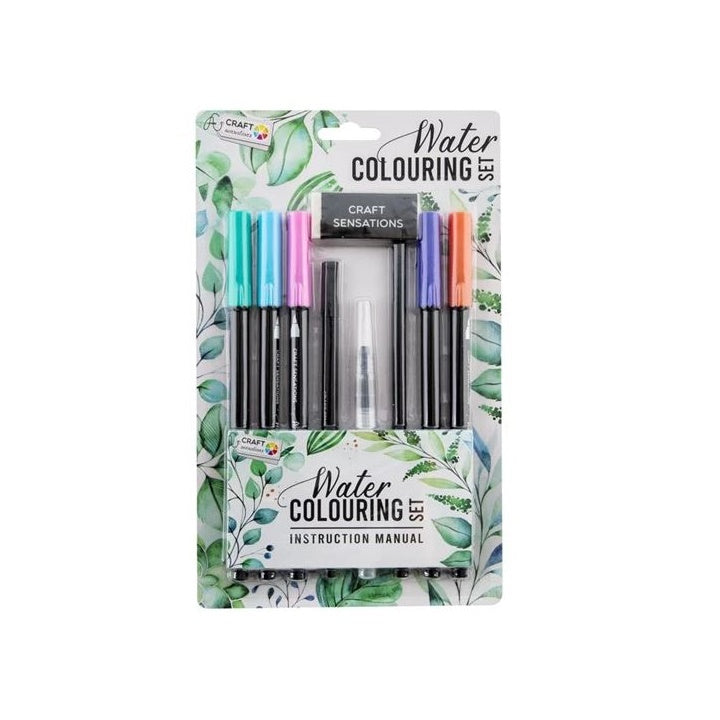stilouri acuarela set 9 buc culori stralucitoare ro rmscr0475 a