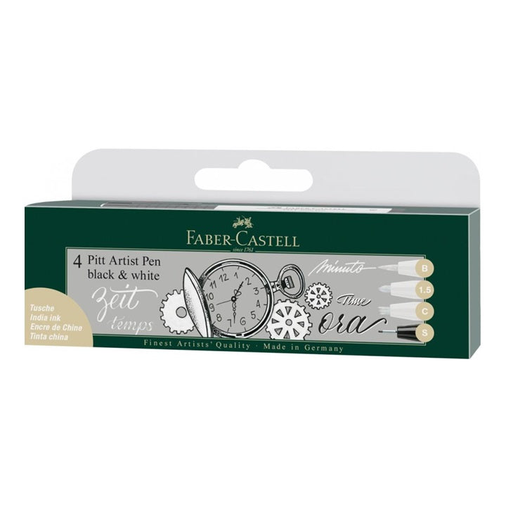 stilouri clasice artistice pitt albe si negre set de 4 produse ro fbc167151