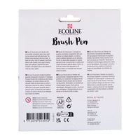 stilouri de acuarela ecoline brush pen pastel 10 buc ro rtl11509811