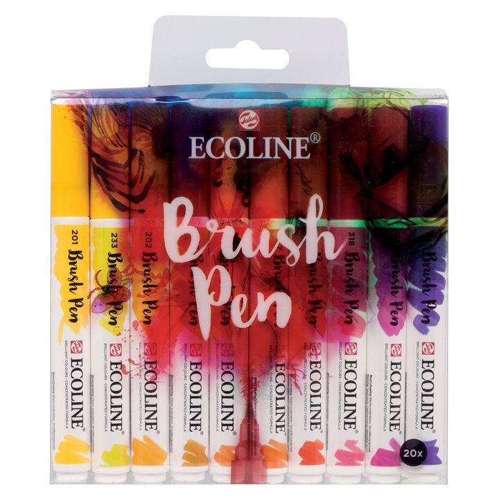 stilouri pentru acuarela ecoline brush pen ro rtl11509009