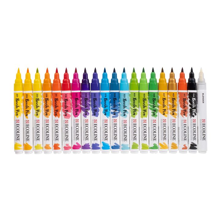 stilouri pentru acuarela ecoline brush pen ro rtl11509009