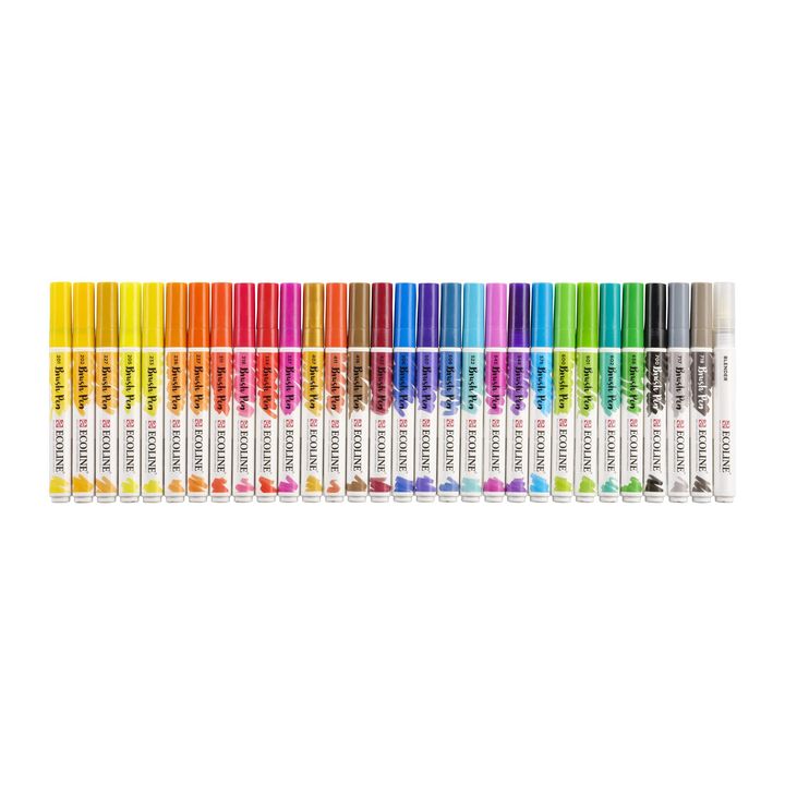 stilouri pentru acuarela ecoline brush pen ro rtl11509010
