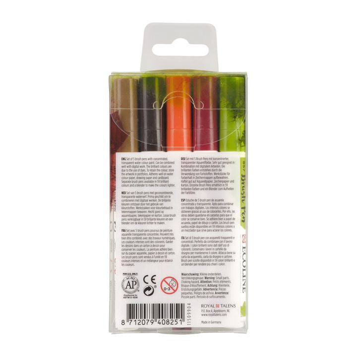 stilouri pentru acuarela ecoline brush pen autumn ro rtl11509904
