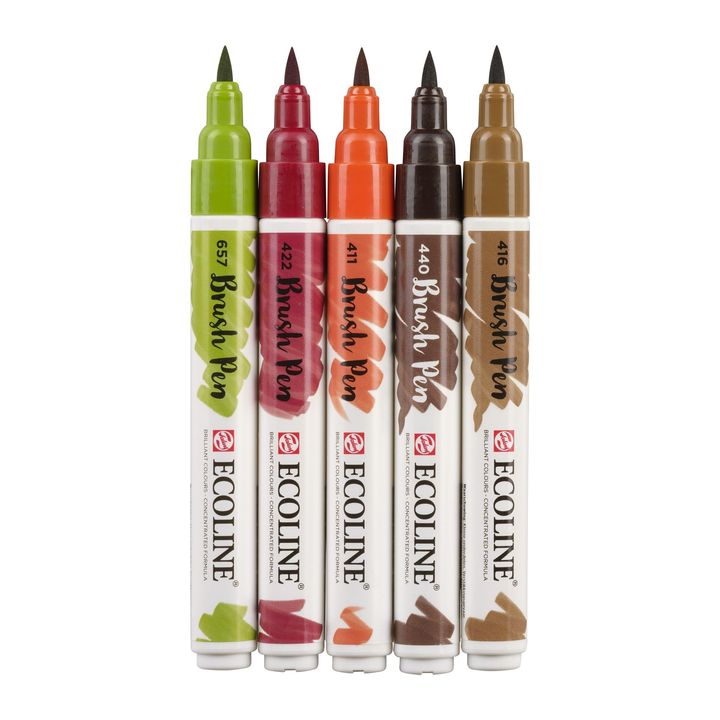 stilouri pentru acuarela ecoline brush pen autumn ro rtl11509904