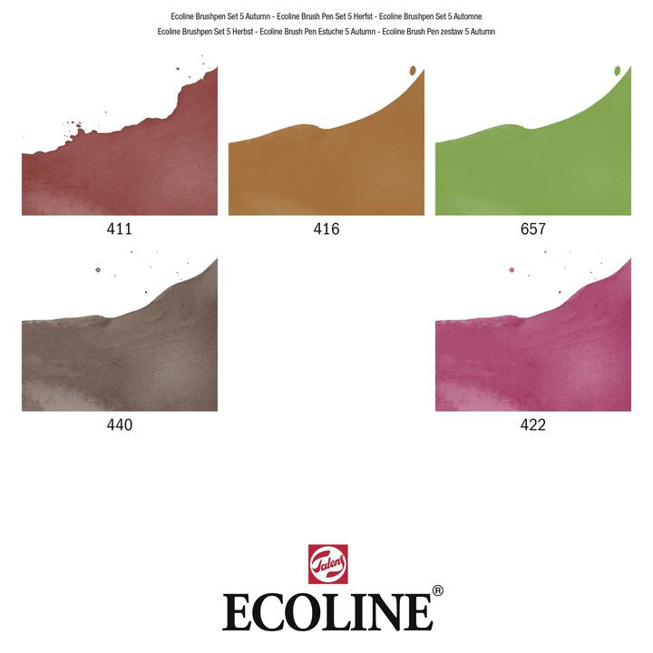 stilouri pentru acuarela ecoline brush pen autumn ro rtl11509904