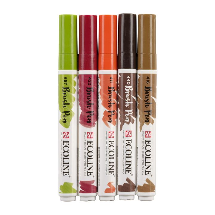 stilouri pentru acuarela ecoline brush pen autumn ro rtl11509904