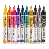 stilouri pentru acuarela ecoline brush pen dark ro rtl11509802