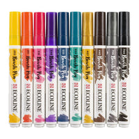 stilouri pentru acuarela ecoline brush pen dark ro rtl11509802
