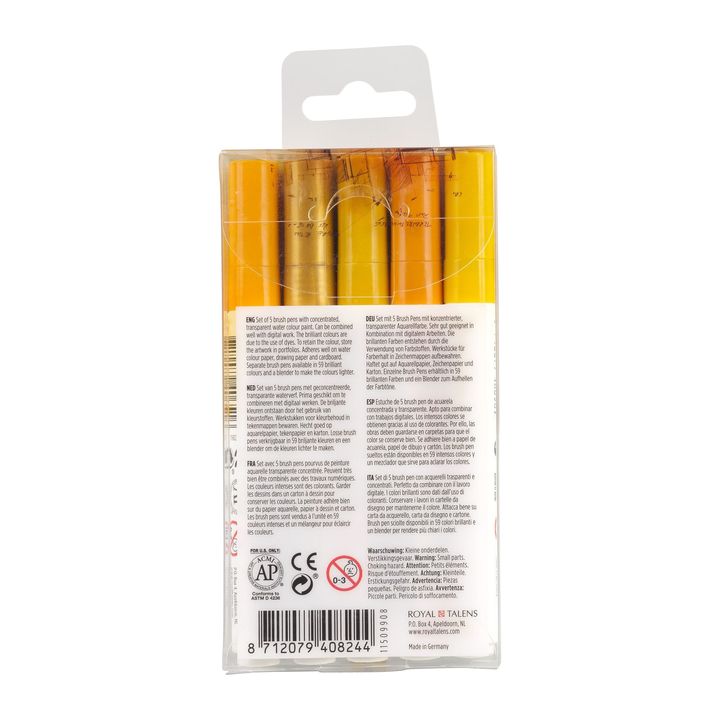 stilouri pentru acuarela ecoline brush pen earth ro rtl11509908