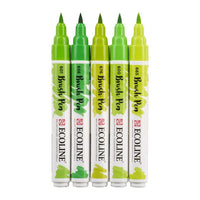 stilouri pentru acuarela ecoline brush pen green ro rtl11509906
