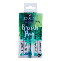 stilouri pentru acuarela ecoline brush pen green blue ro rtl11509909